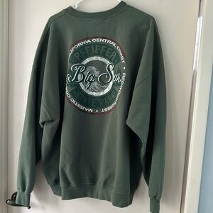 Gildan 50/50 Big Sur Sweatshirt Army Green Sz XL Extra Large